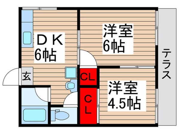 プルトーネ北小金の物件間取画像